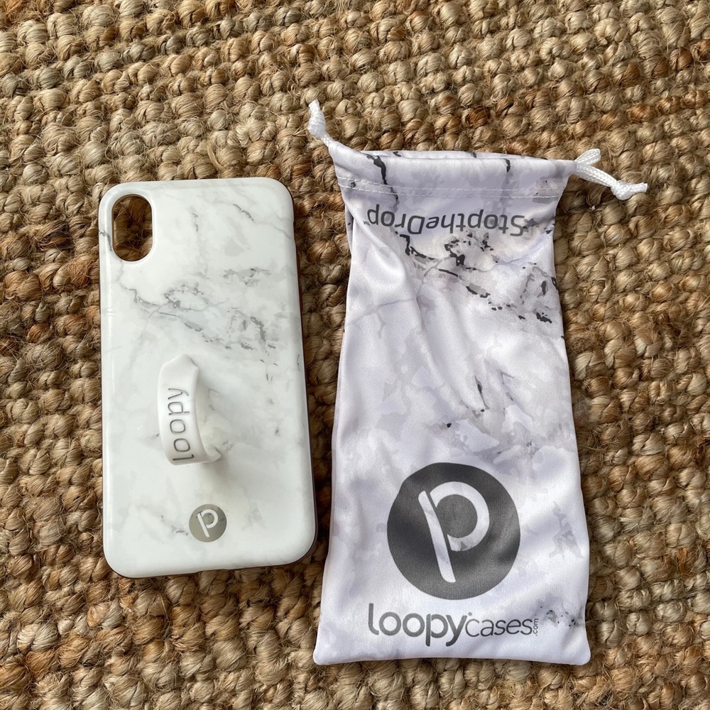 iPhone XS Marble Loopy Case